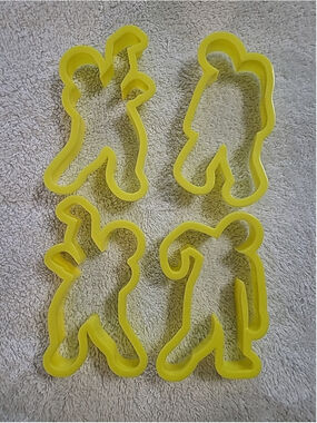 Set Of 4 Halloween Zombie Cookie Cutters